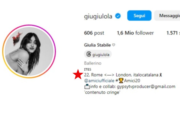 Giulia e il suo futuro ad Amici