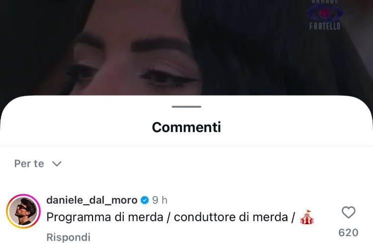 Daniele Dal Moro su Instagram